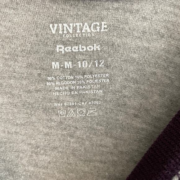 Reebok Minnesota Vikings Vintage Long Sleeve Shirt Size 10/12 Medium - Picture 4 of 5